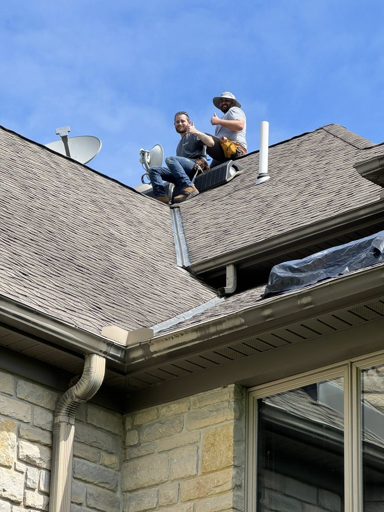 northern ohio roof restoration doing a roof inspection