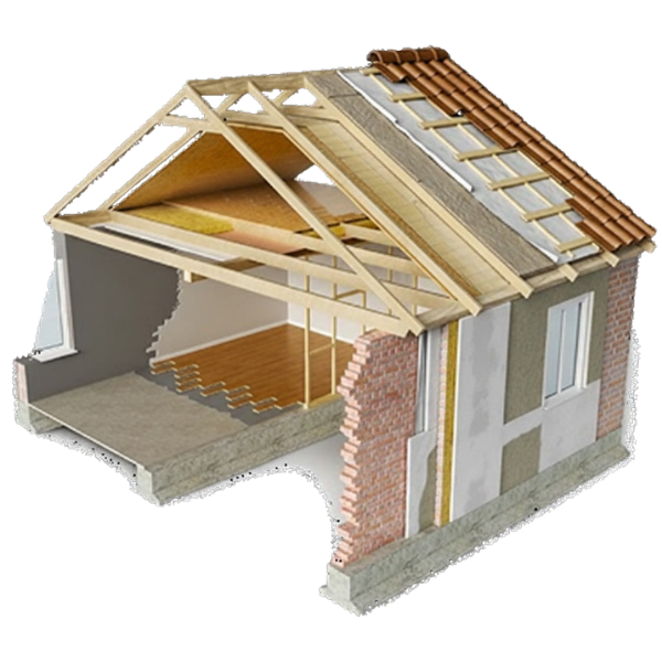 Deconstructed house grahic